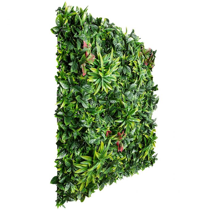 colourful fake vertical garden panel
