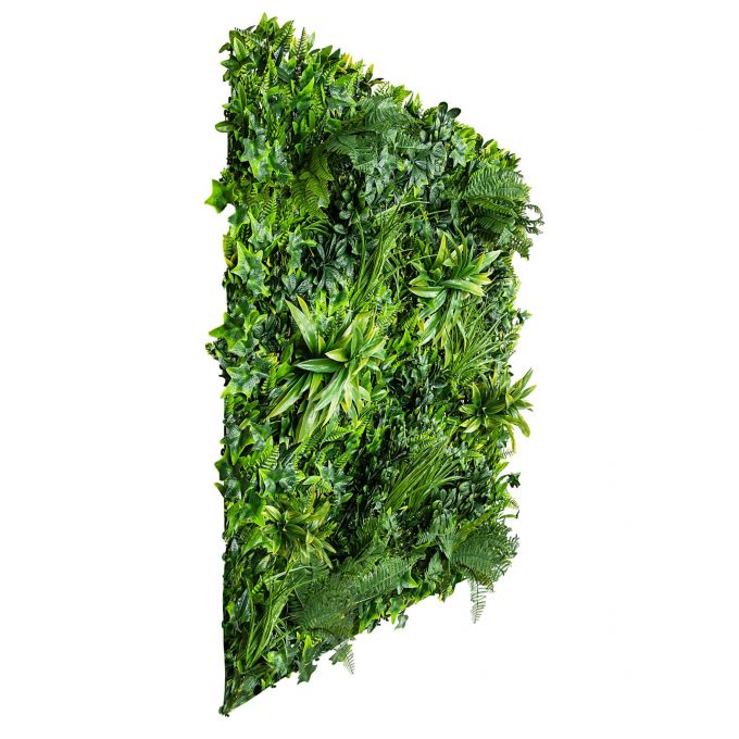 side view of artificial vertical garden