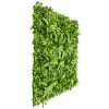 artificial green wall panel with lavender flowers