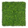mixed artificial boxwood hedge panel