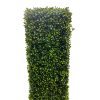 Portable artificial plant hedge wall panel / boxwood hedge 75cn high side view