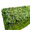 Portable artificial plant hedge wall panel / boxwood hedge 75cn high top view