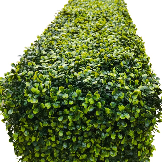 Portable artificial plant hedge wall panel / boxwood hedge 75cn high end view