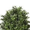 fake buxus foliage for an artificial spiral topiary tree