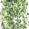 Artificial Hanging Plant With Heart Leaf Bush