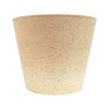 Cream Stone planter pot made with recycled materials