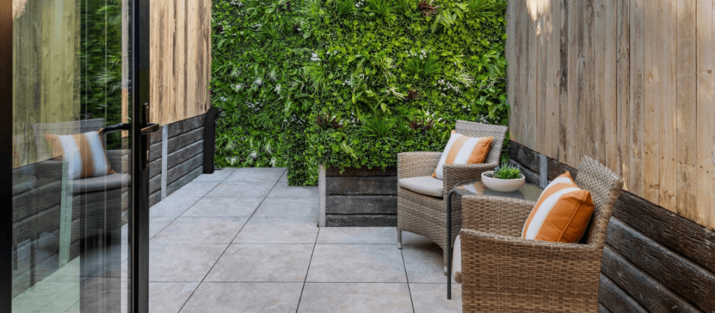 Vertical green walls add high impact without taking up floor space