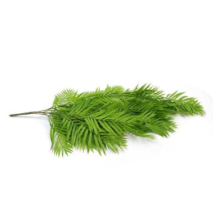 Side VIew of Bamboo Leaves Artificial Hanging Plant Bamboo Leaf