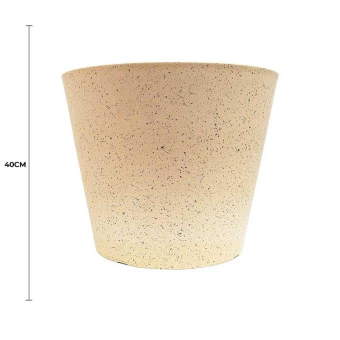 Imitation Stone (White / Cream) Pot 40cm