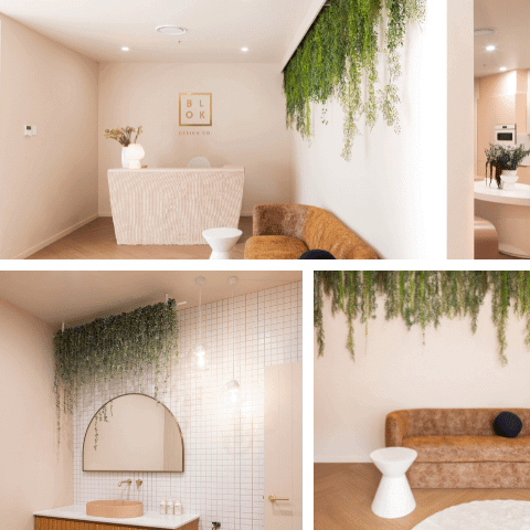 Verdant greenery elevates this thoughtfully designed space