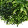 Artificial vertical garden with flowers