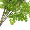 Leaves and stems 80cm Hanging Native Green Dense Maiden Hair Fern Bush UV Resistant