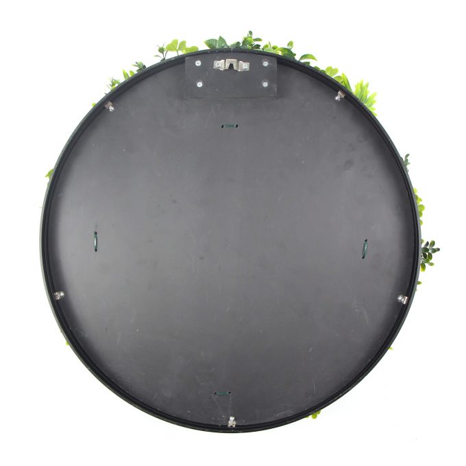 Back view of wall art disc frame