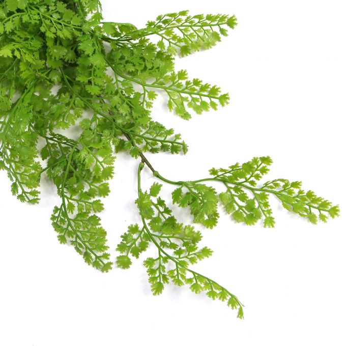 Leaves of 80cm Hanging Native Green Dense Maiden Hair Fern Bush UV Resistant