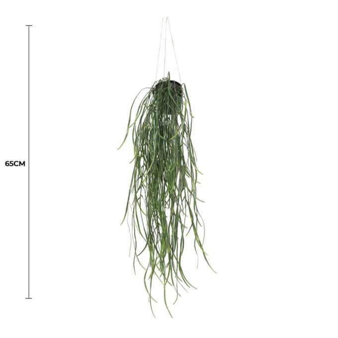 Artificial Hanging Potted Plant (Willow Leaf) 66cm UV Resistant