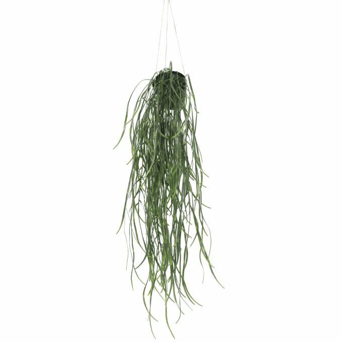 Artificial Hanging Potted Plant (Willow Leaf) 66cm UV Resistant