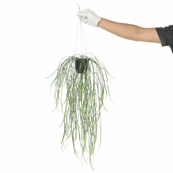 Artificial Hanging Potted Plant (Willow Leaf) 66cm UV Resistant