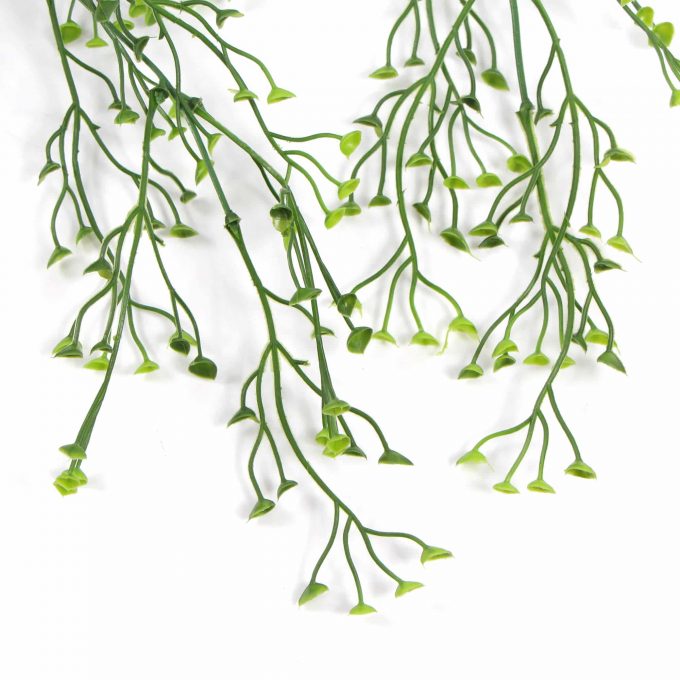 Close up Leaves & Bush Artificial Hanging Pearls / Fake Hanging Pearls Mixed Green