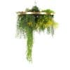 Imitation Gold Artificial Hanging Green Wall Disc 40cm (Limited Range)