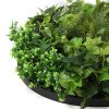Artificial Green Wall Disc 80cm Wall Art Side View