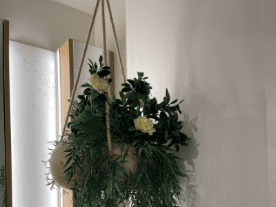 Hanging pearls cascading from your favourite glass jug or vase