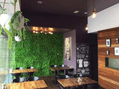 Have a look at how interior designers have used faux plants in this hotel makeover