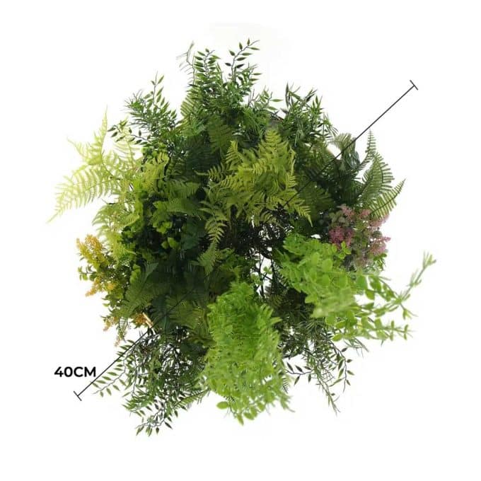 Imitation Gold Artificial Hanging Green Wall Disc 40cm (Limited Edition)