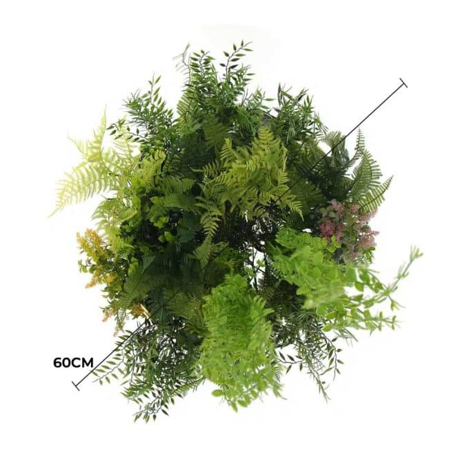 Imitation Gold Artificial Hanging Green Wall Disc 60cm (Limited Edition)