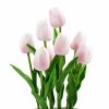 Top of flowers Artificial Potted Tulip Plant with Pink Flowers