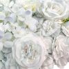 Flowers front view White Artificial Flower Wall Panel