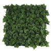 Front View Leaves - Artificial Ivy Panels Side View of Panel