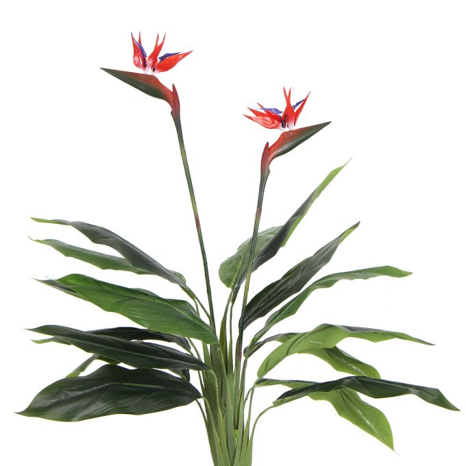 Artificial Bird of Paradise Plant 150cm (Red Flowers)