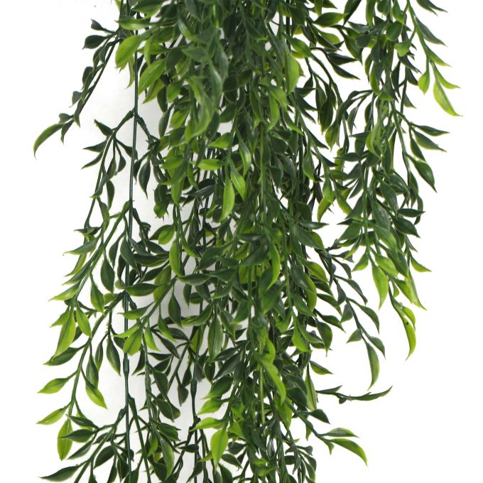 Artificial Dense Hanging Evergreen Plant (two-tone) UV Resistant 130cm