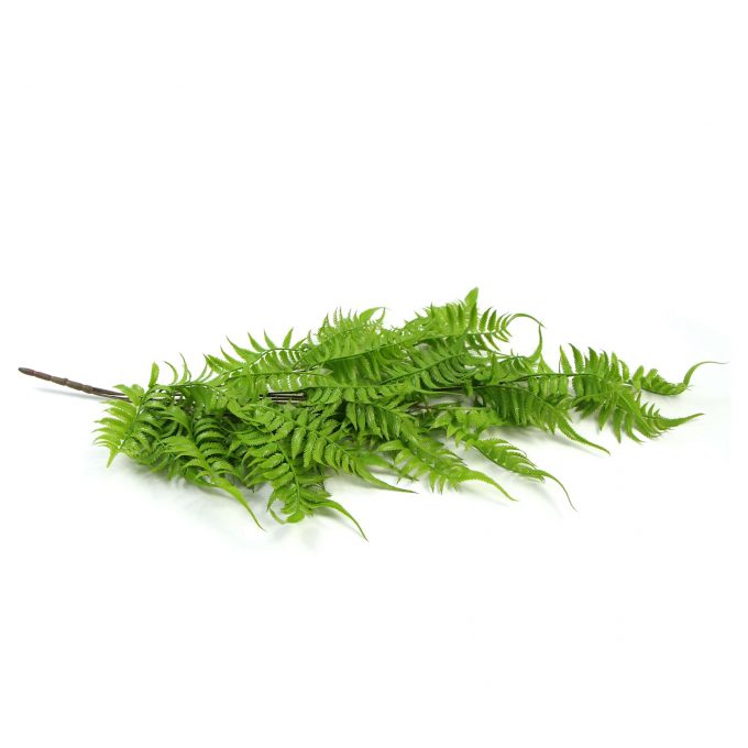 Artificial Hanging English Fern Foliage UV Resistant 80cm