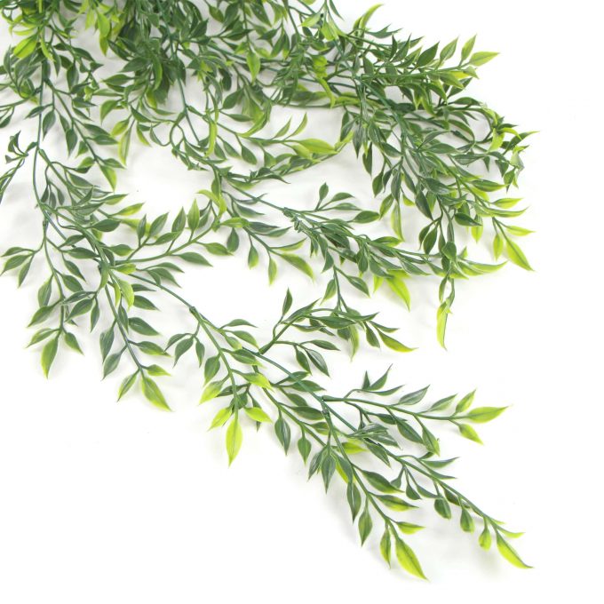 Artificial Dense Hanging Evergreen Plant (two-tone) UV Resistant 130cm