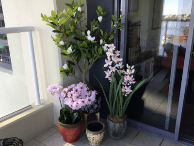 Colourful balcony makeover