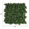 Variegated Boston Ivy Leaf Screen Green Wall Panel UV Resistant 1m X 1m