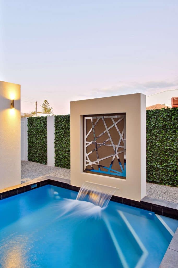 Artificial Ivy Panels with Pool Nearby