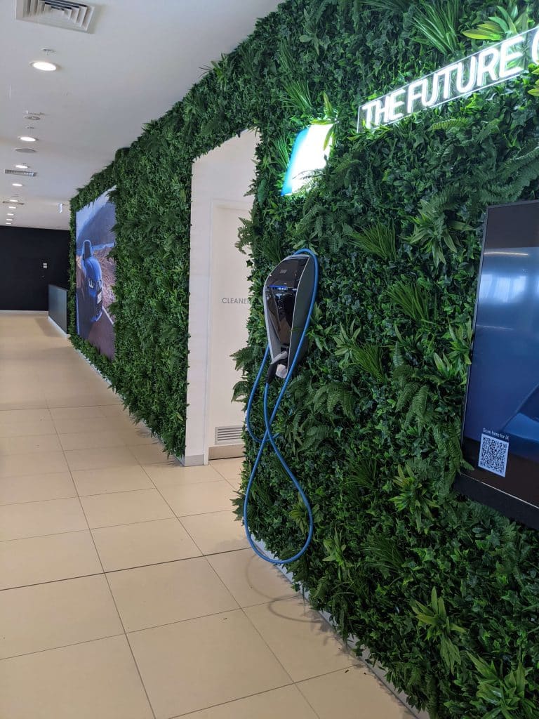 Commercial Green Wall Brighton with TV