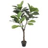 140CM Height Outdoor UV Protected Fire Retardant Artificial Fiddle Leaf Fiddle Tree