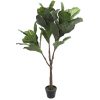 140CM Height Outdoor UV Protected Fire Retardant Artificial Fiddle Leaf Fiddle Tree