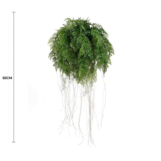 Ultra Luxury Large Lush Tropical Hanging Fern Ball 55cm Diameter