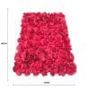 Artificial Flower Wall Backdrop Panel 40cm x 60cm Romantic Red
