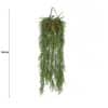 Hanging Mixed Green Artificial Fern Foliage Hanging Basket 135cm UV Resistant