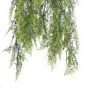 Nearly Natural Hanging Fern Basket with faux Moss and long draping faux ferns