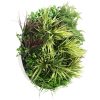 Artificial Green Wall Disc 80cm Grassy Fern Fields White Frame (1)