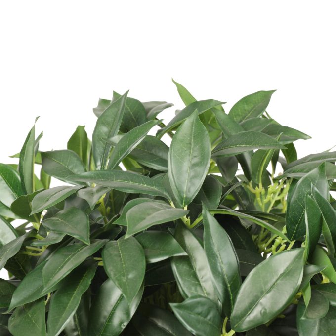 Artificial Topiary Plant with 2 Balls Faux Ficus Tree Topiary with 2 topiary Balls Foliage