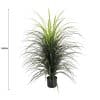 Potted Artificial Long Grass (Yucca-Grass) 115cm UV Resistant