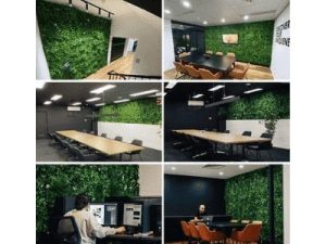 white oasis vertical garden