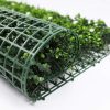 Back and Side View Artificial Buxus Hedge Panels with Flower Flowering Artificial Green Walls